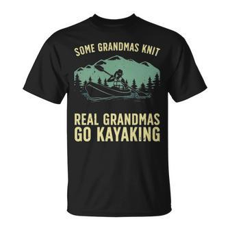Cool Kayaking For Grandma Mom Kayaker Boating Kayak Boating T-Shirt | Mazezy
