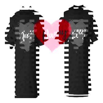 Cool I Love Danny Cœur Rouge Nom D'anniversaire Personnalisé T-Shirt - Cadeauxyz