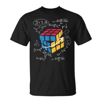 Cool Math Rubik Rubix Rubics Player Cube Amoureux Des Mathématiques T-Shirt - Cadeauxyz
