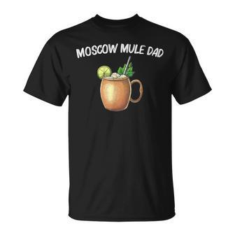 Cool Moscow Mule For Dad Father Vodka Cocktail Bartender T-Shirt - Monsterry DE