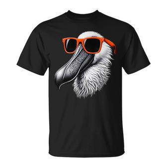 Cooler Spoonbillogel Trägt Sonnenbrille Grafikkunst T-Shirt - Seseable