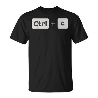 Copy Ctrl C Father's Day Mother's Day T-Shirt - Seseable