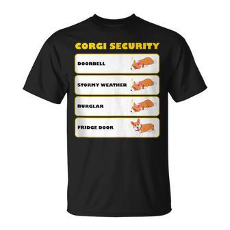Corgi Security Cute Puppy Corgi Dog Lovers T-Shirt - Monsterry