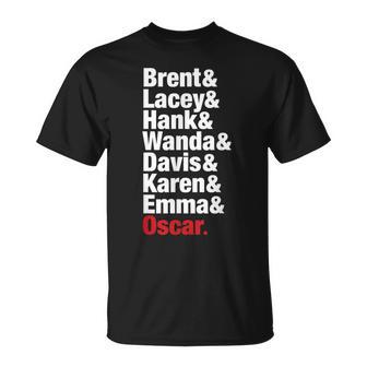 Corner Gas Character Names In White T-Shirt - Monsterry UK