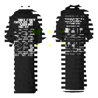 Cosas Divertidas Que Hago En Mi Tiempo Libre Pickleball Pickleball Camiseta unisex - Regaloses