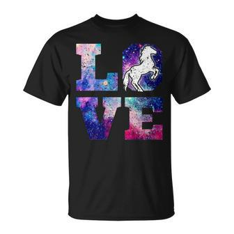 Cosmic Love Horses T-Shirt - Monsterry