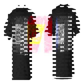 Costa Rica España Bandera De La Amistad Costa Rica Camiseta unisex - Regaloses