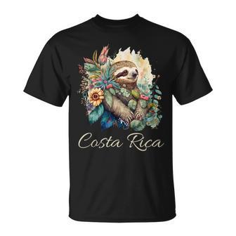 Costa Rica Tropical Sloth T-Shirt - Seseable