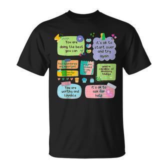 Counselor Note To Self Mental Health School T-Shirt - Seseable