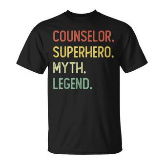 Counselor Superhero Myth Legend T-Shirt - Monsterry