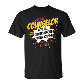 Counselor Superhero Product Comic Idea T-Shirt - Monsterry