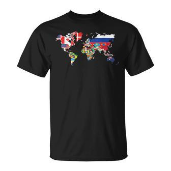 All Countries Flags Of The World 287 Flag International T-Shirt - Monsterry AU