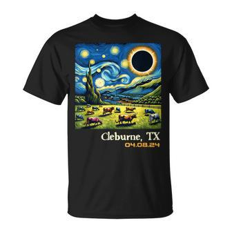 Countryside Total Solar Eclipse Cleburne Texas T-Shirt | Mazezy
