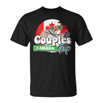 Couples Trip Canada Bound Couple Travel Goal Vacation Trip T-Shirt - Monsterry UK