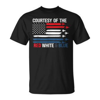 Courtesy Of The Red White And Blue T-Shirt - Seseable
