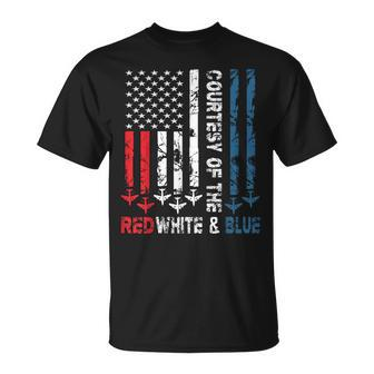 Courtesy Of The Red White And Blue Vintage America Us Flag T-Shirt | Mazezy DE