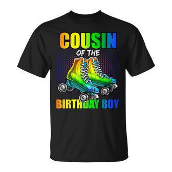 Cousin Birthday Boy Roller Skating Birthday Matching Family T-Shirt - Thegiftio UK