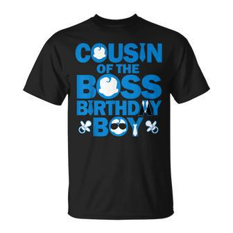 Cousin Of The Boss Birthday Boy Baby Family Party Decor T-Shirt - Seseable