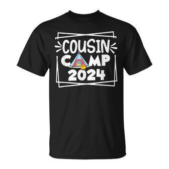 Cousin Camp 2024 Family Vacation Summer Camping Crew Cute T-Shirt - Monsterry