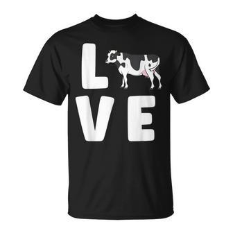 Cows Lover Farm Animal Cow Farmer I Love Cows T-Shirt - Monsterry UK
