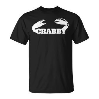 Crabby Crab Claws Novelty Crabby T-Shirt - Monsterry