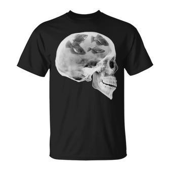 Crappie Fishing Skull Crappie State Of Mind T-Shirt - Monsterry AU