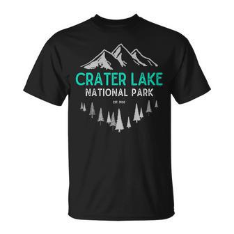 Crater Lake Vintage National Park Est 1902 T-Shirt - Monsterry DE