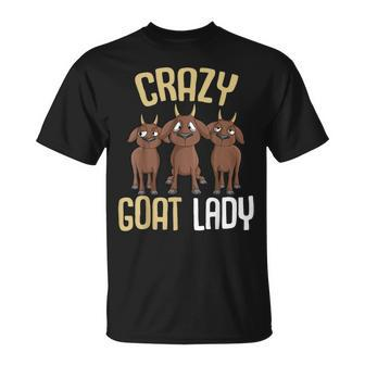 Crazy Goat Lady Goat Lover Women T-Shirt - Thegiftio UK