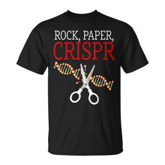 Crispr Saying Rock Paper Crispr T-Shirt - Monsterry