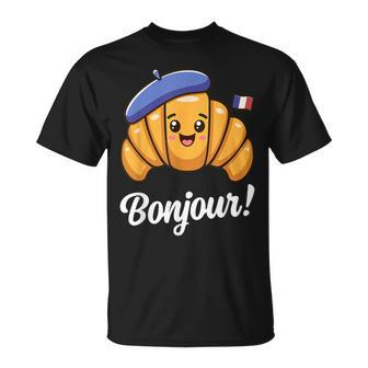 Croissant French Saying Quote France Baking Breakfast T-Shirt | Mazezy UK