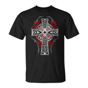 Cross Celtic Vintage Norse Tribal T-Shirt - Monsterry