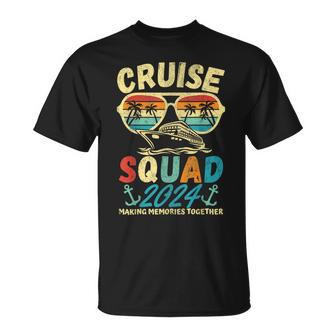 Cruise Squad 2024 Summer Vacation Group Family Trip Vintage T-Shirt | Mazezy