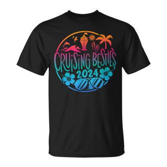 Cruising Besties 2024 Friends Vacation Cruise T-Shirt - Thegiftio