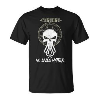 Cthulhu No Lives Matter Viking Apparel T-Shirt - Monsterry