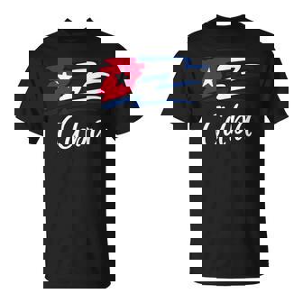 Cuban Flag Cuba Miami Spanish Cuban Roots Camiseta unisex - Regaloses