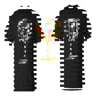 Cube De Fusion Amusant Rubik Rubix Rubics Player Cube Melt T-Shirt - Cadeauxyz