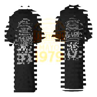 Cumpleaños Hombre Regalos Las Leyendas Mayo 1979 Camiseta unisex - Regaloses