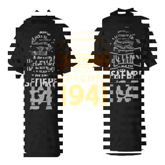 Cumpleaños Hombre Regalos Las Leyendas Septiembre 1941 Camiseta unisex - Regaloses