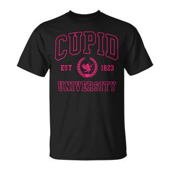 Cupid Est University Happy Valentines Day Love Vintage Retro T-Shirt - Monsterry CA