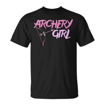 Cute Archery Girl Bow And Arrow Girly Sports T-Shirt | Mazezy