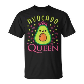 Cute Avocado Queen Vegan Heart T-Shirt - Seseable