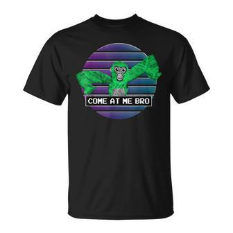 Cute Come At Me Bro Gorilla Gamer Monke Tag Vr T-Shirt | Mazezy