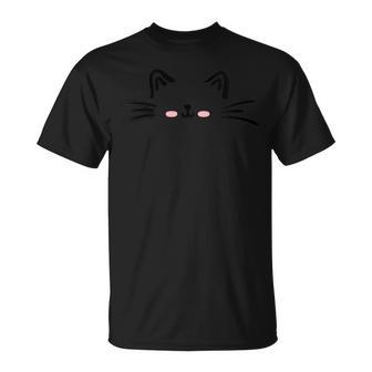Cute Cat Kitty Face Kitten Whisker T-Shirt - Monsterry AU
