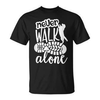 Cute Dog Lover You'll Never Walk Alone Dog T-Shirt - Monsterry