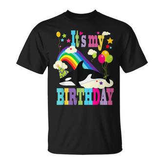 Cute It’S My Birthday Orca Lovers & Killer Whale Lovers T-Shirt - Monsterry DE