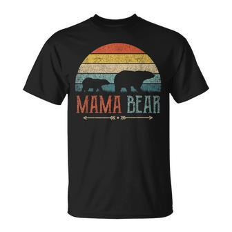 Cute Mama Bear Vintage Mother's Day Retro Mom T-Shirt - Thegiftio UK