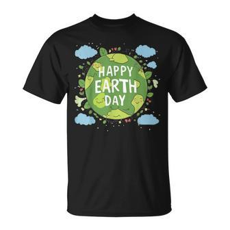 Cute Planet Earth Saying Happy Earth Day 2024 T-Shirt | Mazezy DE