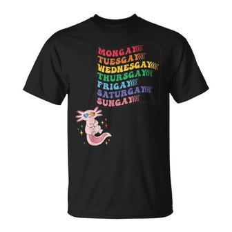 Cute Pride Lgbtq Axolotl Dare To Be Yourself Every Day T-Shirt - Monsterry DE