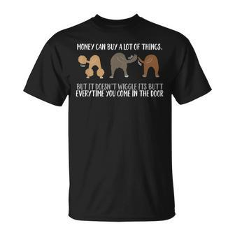 Cute Rescue Dog Lovers Wiggle Butt T-Shirt - Monsterry