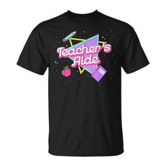 Cute Teacher's Aide 80'S 90'S Back To School T-Shirt | Mazezy